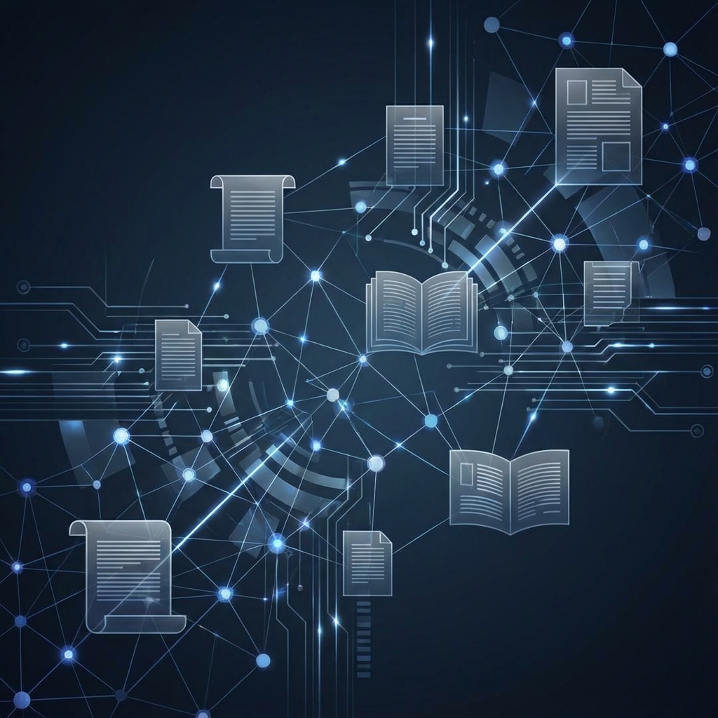 Abstract academic research visualization